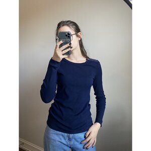 Navy Lauren Ralph Lauren Longsleeve shirt size M